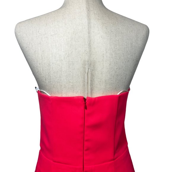 NWT AMANDA UPRICHARD Rayna Dress in Fluro Pink Size Medium - Picture 10 of 16